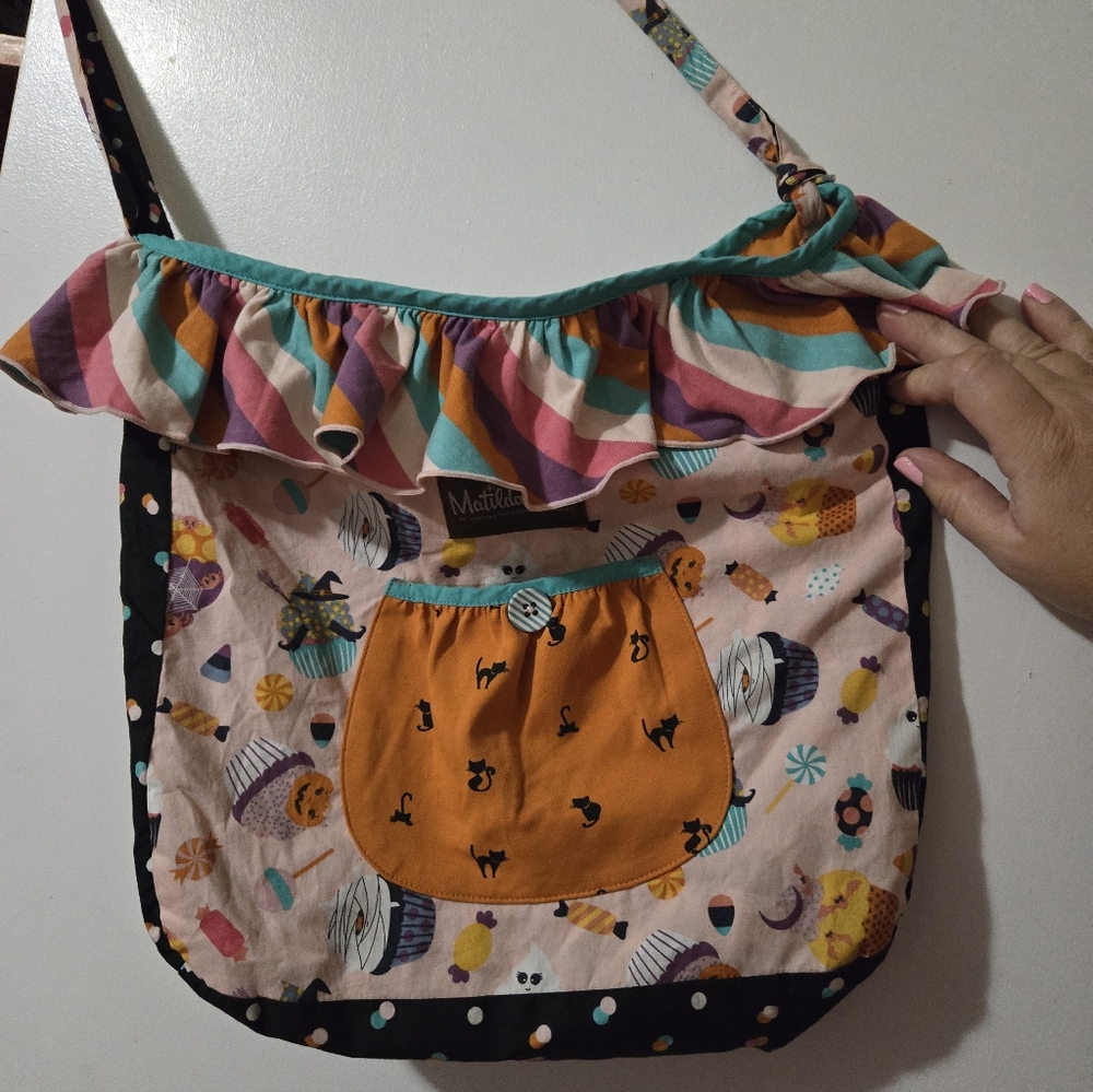 Marilda Jane Halloween Colorful Ruffled Shoulder Bag